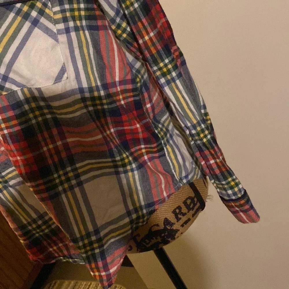 AERIE plaid flannel button down shirt size women’s extra small - Picture 7 of 10